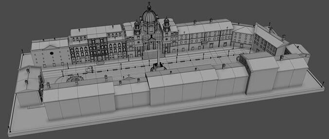 Piazza Navona Square 3D model 6