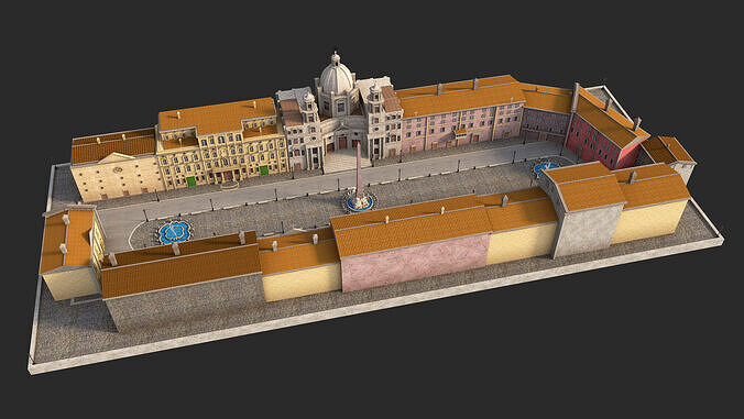 Piazza Navona Square 3D model 2
