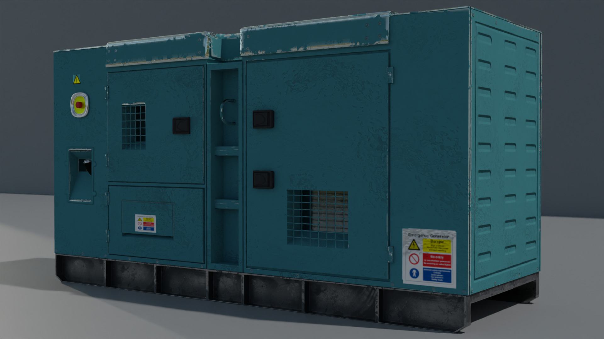 Electricity Generator 3D Model 3D model_4