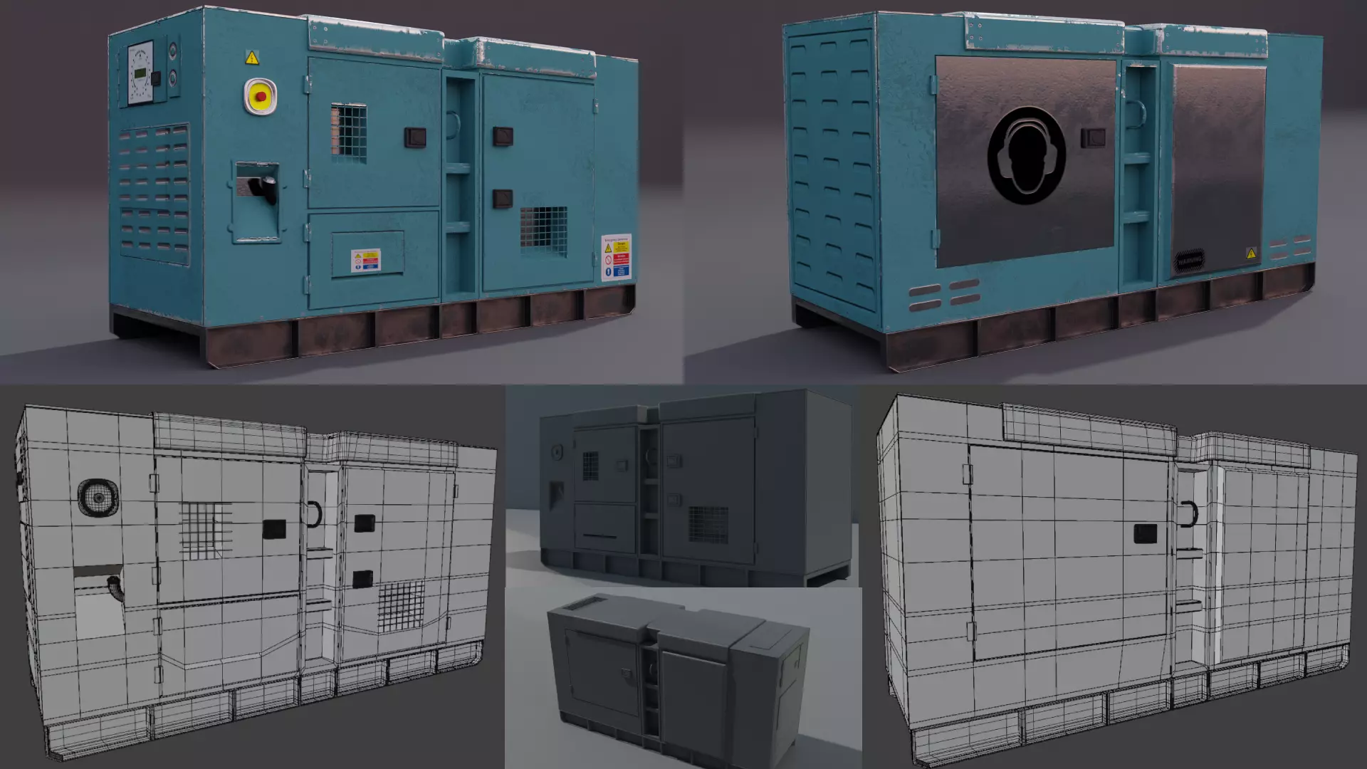 Electricity Generator 3D Model 3D model_0