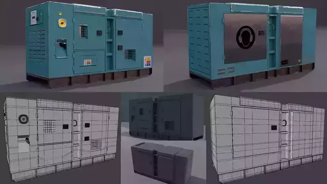 Electricity Generator 3D Model