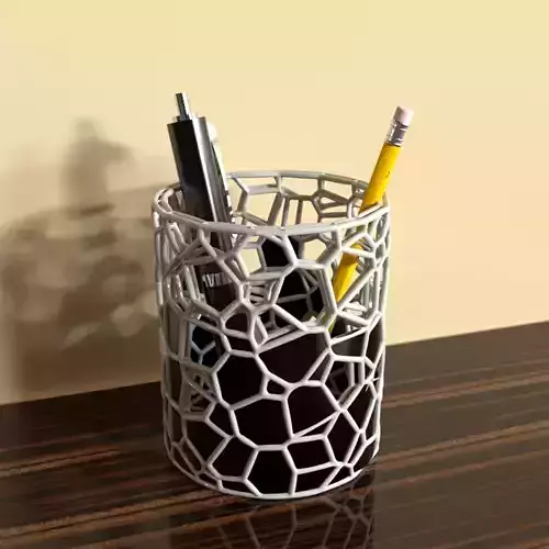Lapicero voronoid 3D print model