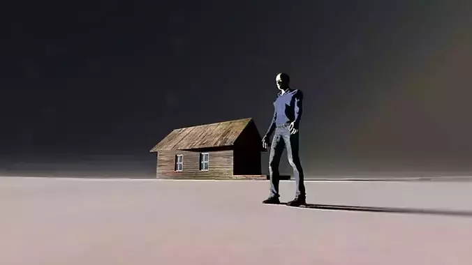 HIGH POLY MAN Free low-poly 3D model