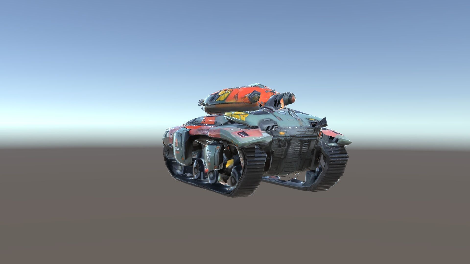 Futuristic Tank D Model Pack Low-poly 3D model_36