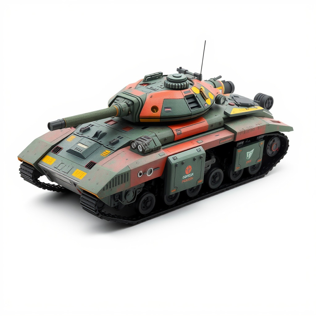Futuristic Tank D Model Pack Low-poly 3D model_3