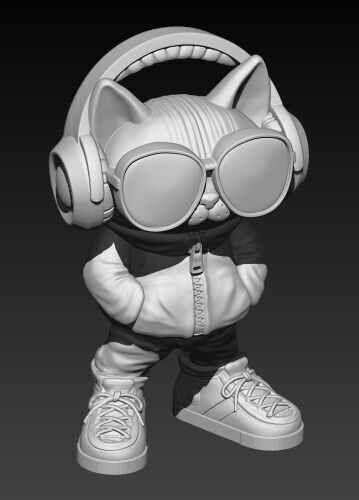Cool Cat 2 3D print model_7