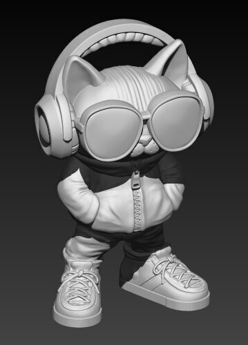 Cool Cat 2 3D print model_3