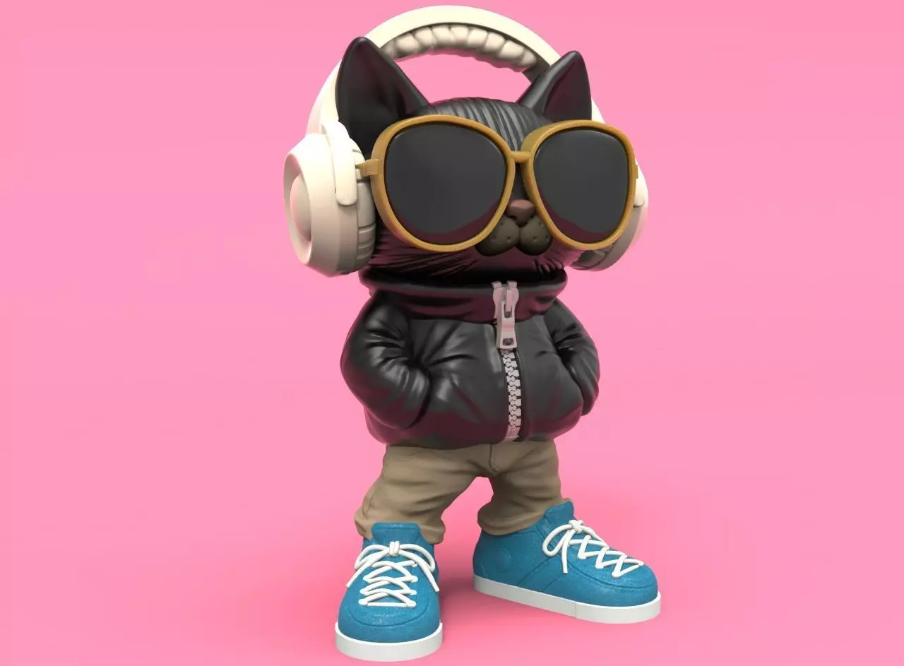 Cool Cat 2 3D print model_0