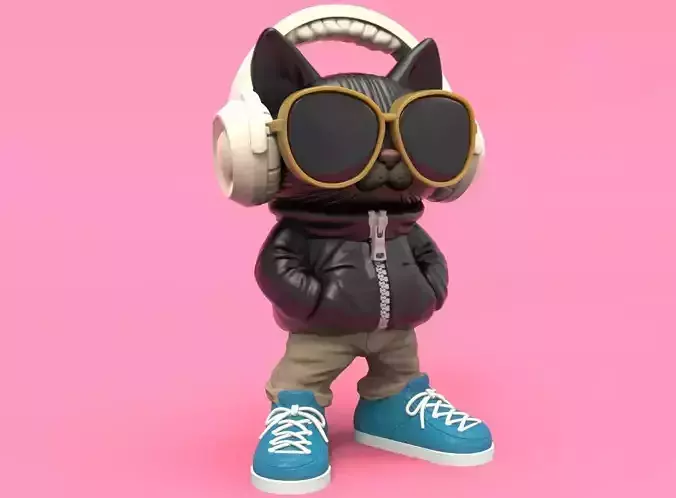 Cool Cat 2 3D print model