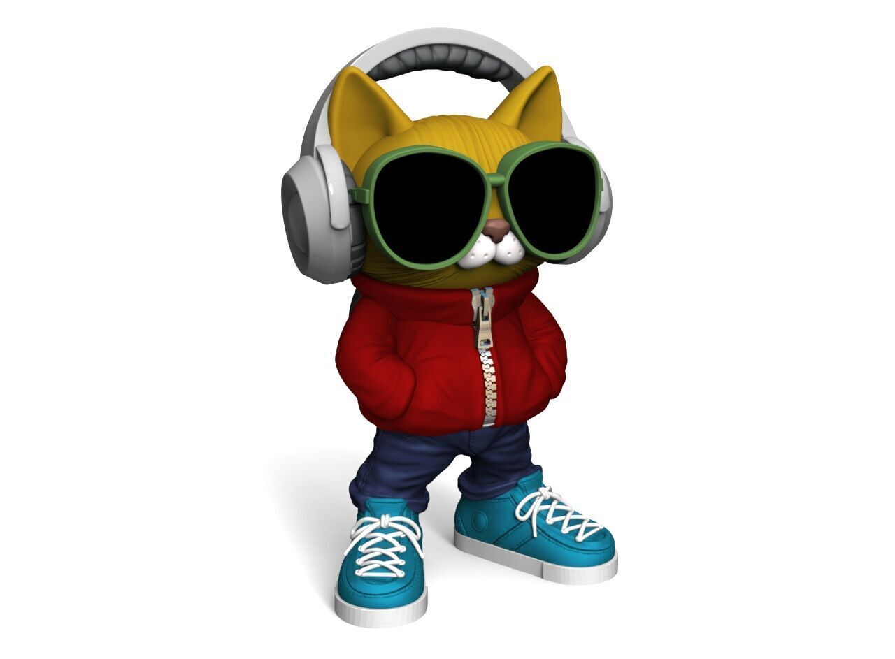 Cool Cat 2 3D print model_1