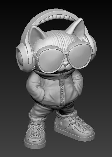 Cool Cat 2 3D print model_5