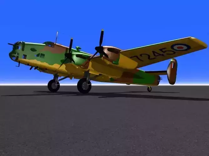 Handley Page Halifax Prototype Free 3D model
