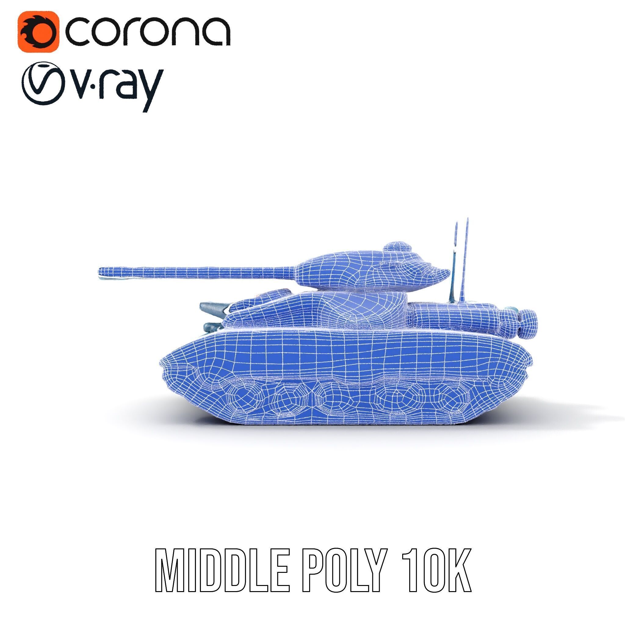 Futuristic Tank Model Pack for D Design Low-poly 3D model_21