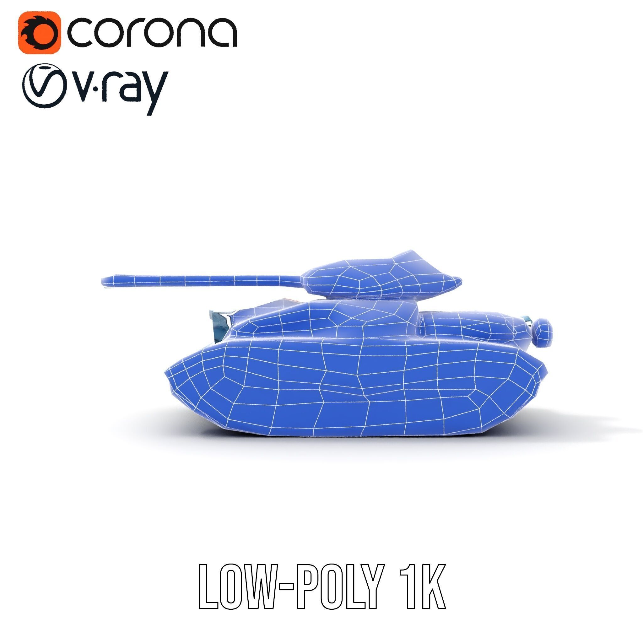 Futuristic Tank Model Pack for D Design Low-poly 3D model_22