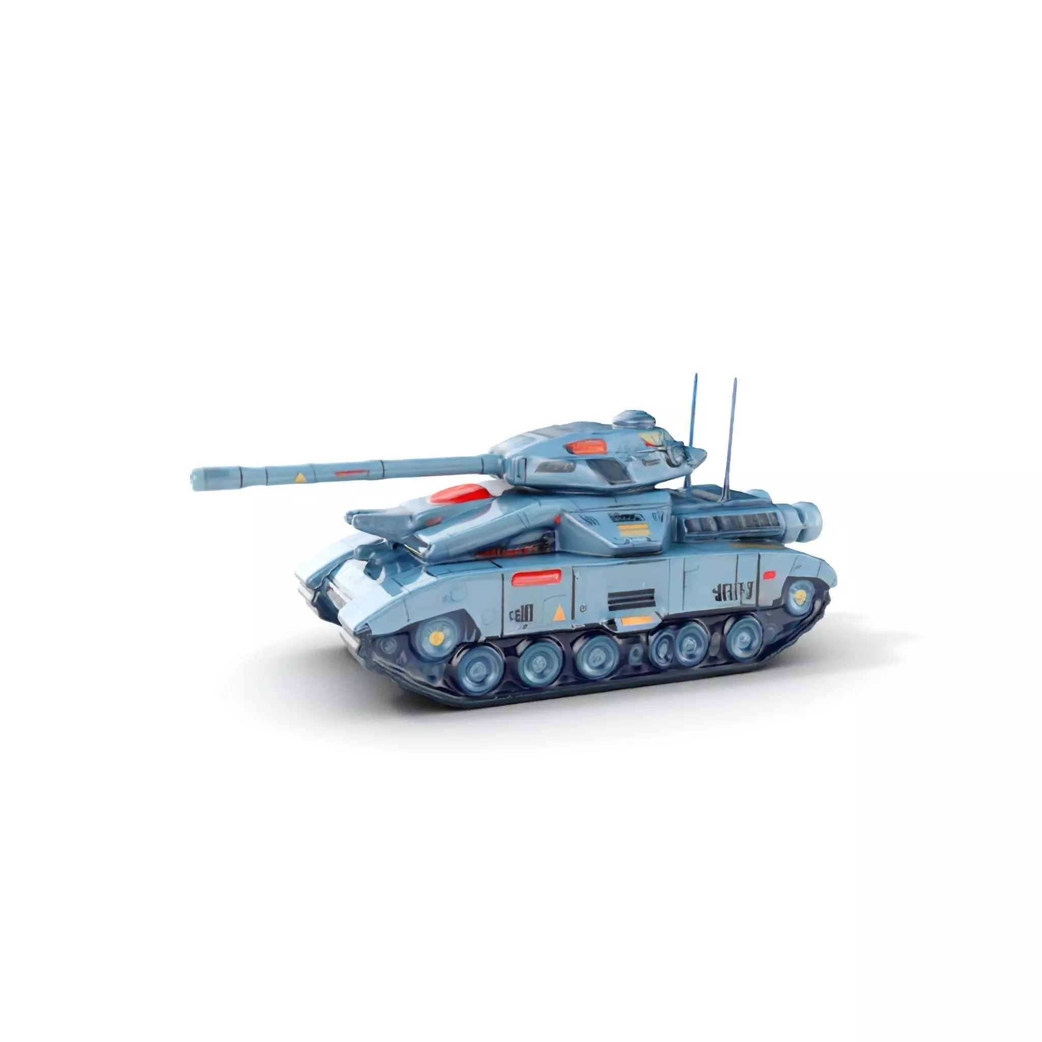 Futuristic Tank Model Pack for D Design Low-poly 3D model_0
