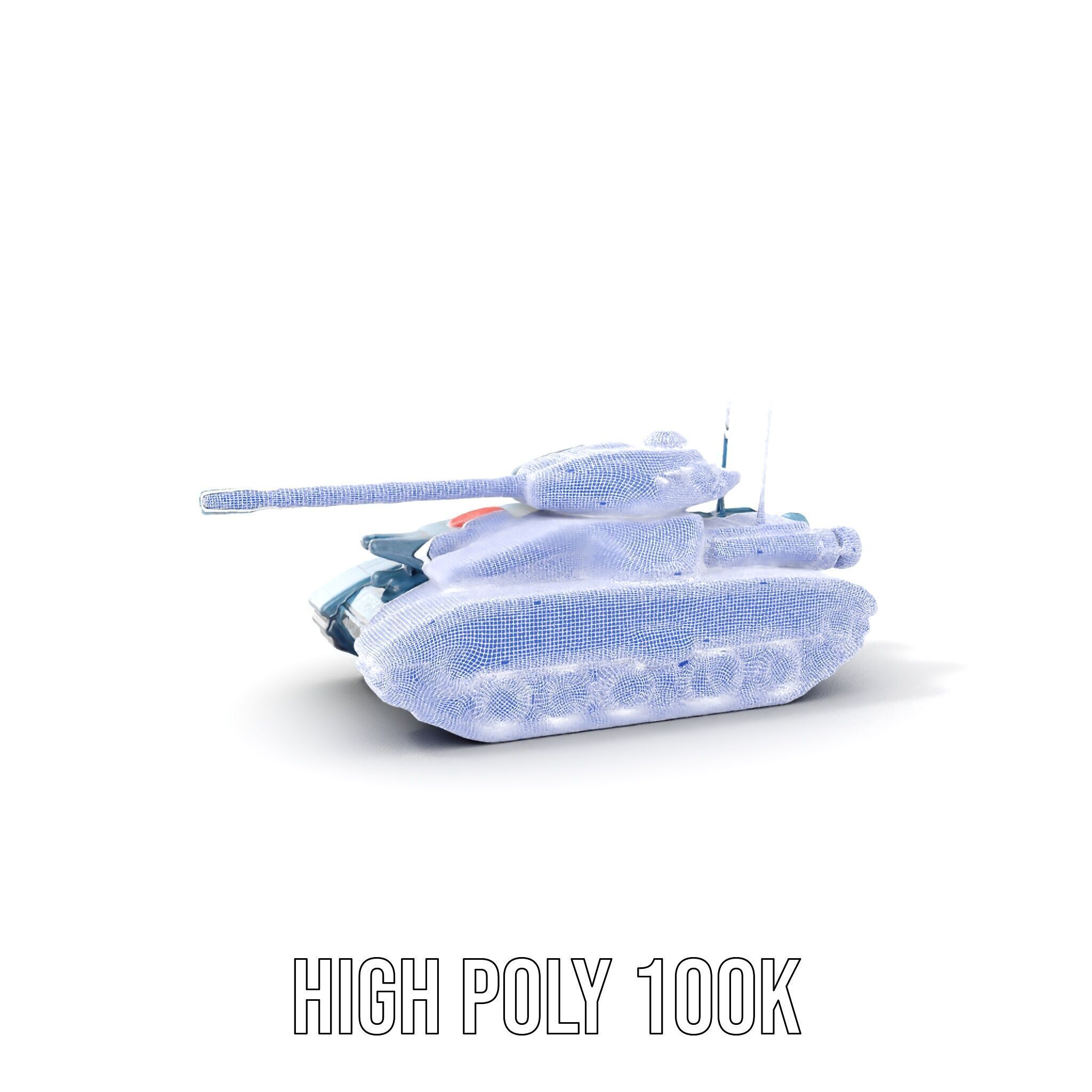 Futuristic Tank Model Pack for D Design Low-poly 3D model_5