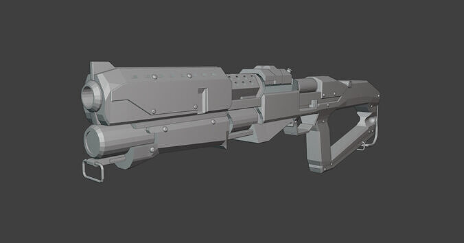 Cyberpunk Rebecca Gun 3D model