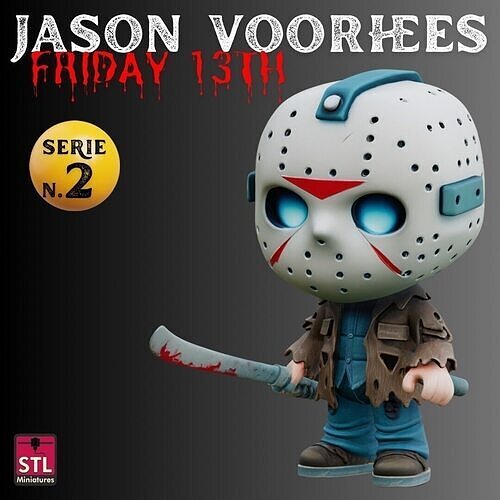 STL File Jason Voorhees Friday the 13th Horror 3D print model
