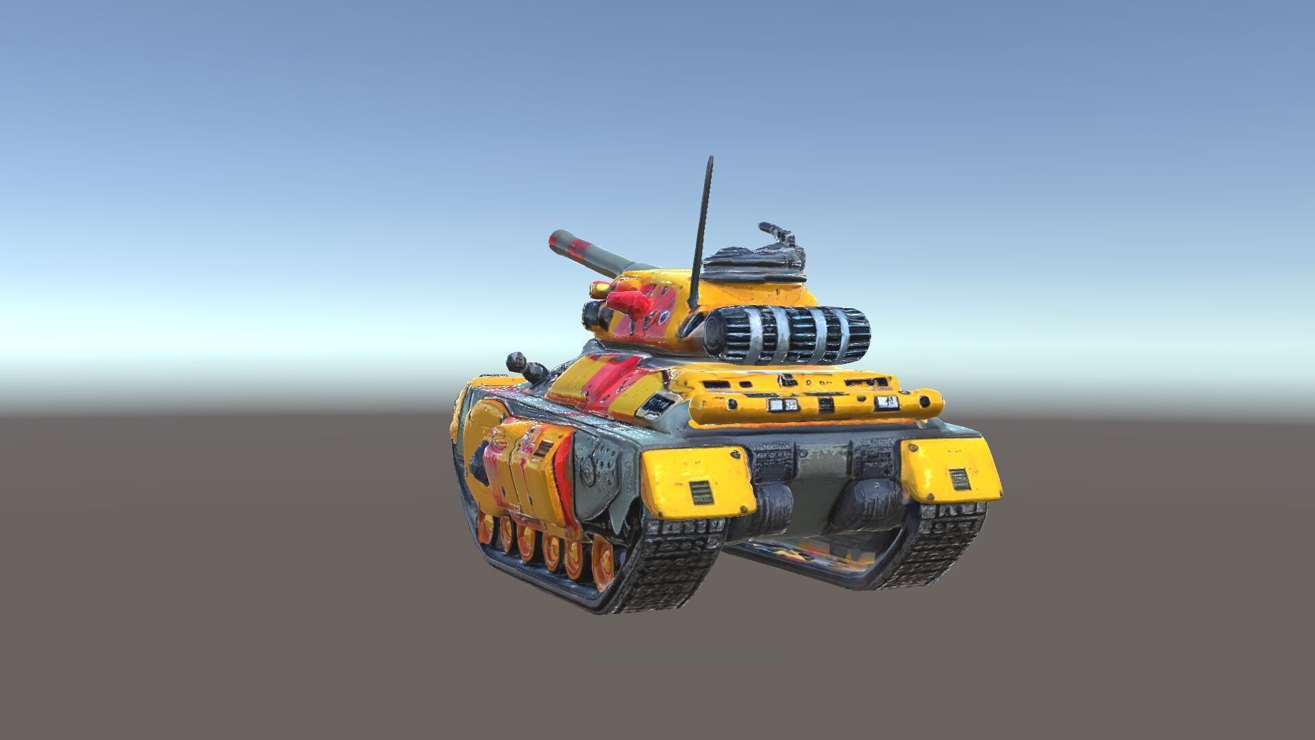 Armored Combat Battle Tank Model Pack Low-poly 3D model_35