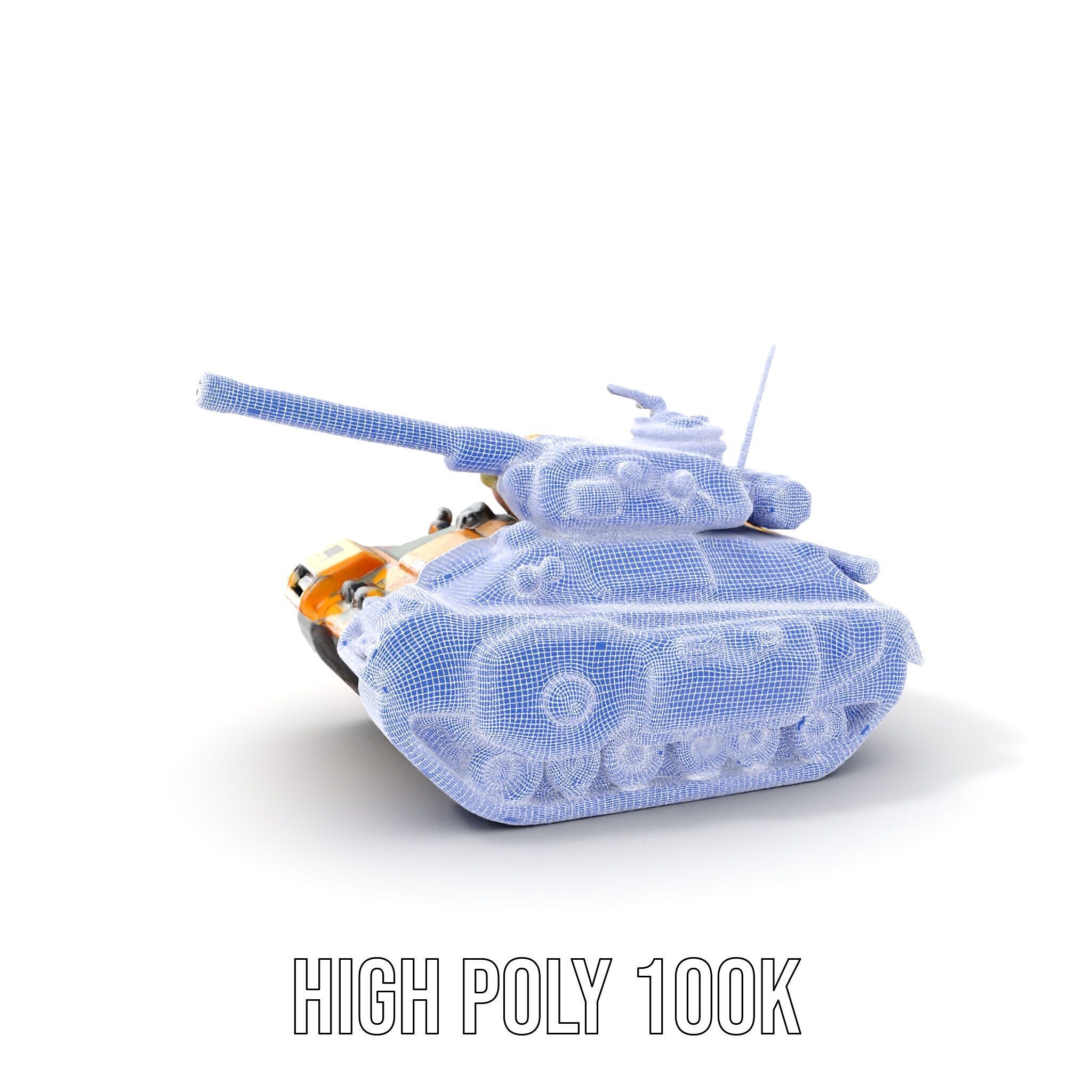 Armored Combat Battle Tank Model Pack Low-poly 3D model_5