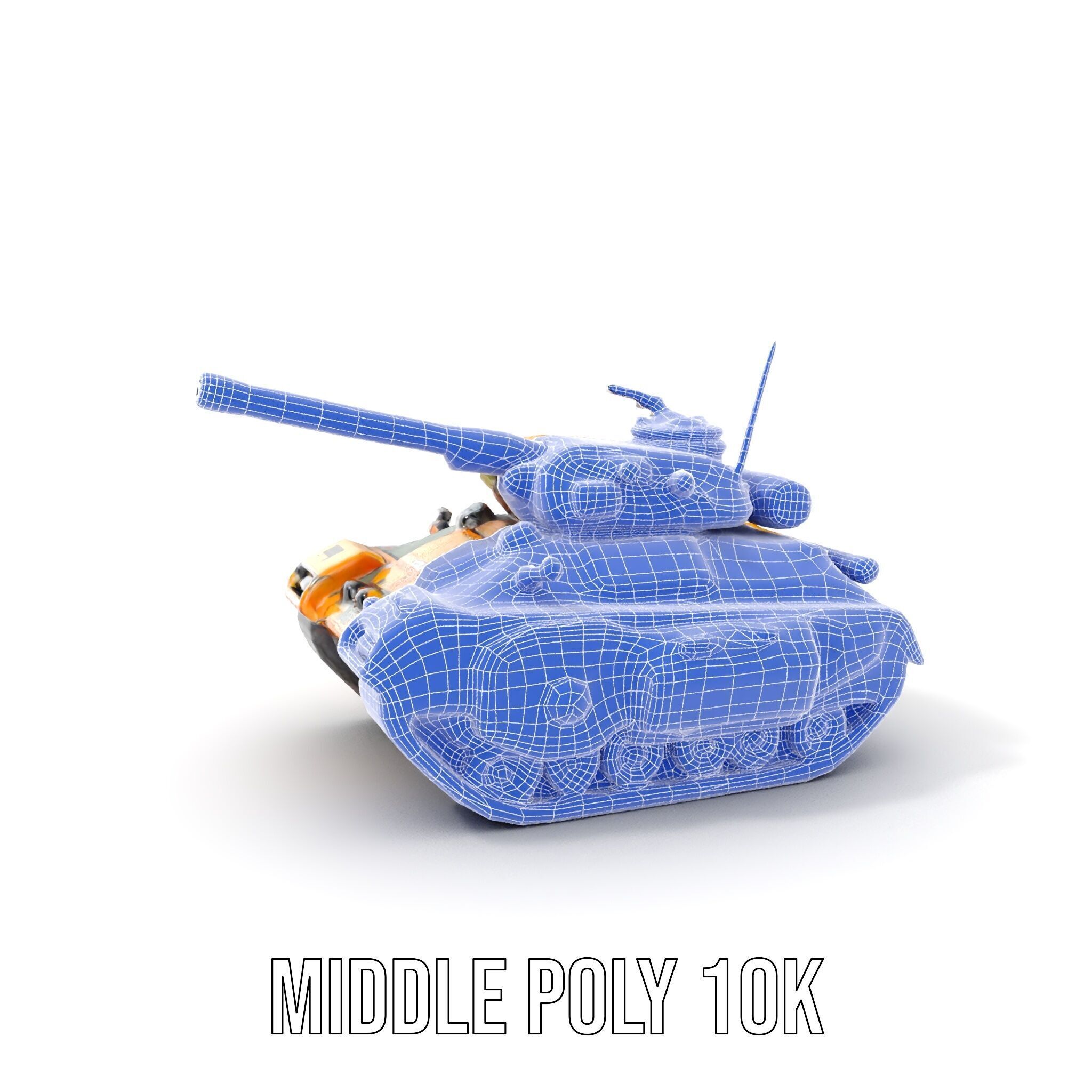 Armored Combat Battle Tank Model Pack Low-poly 3D model_23