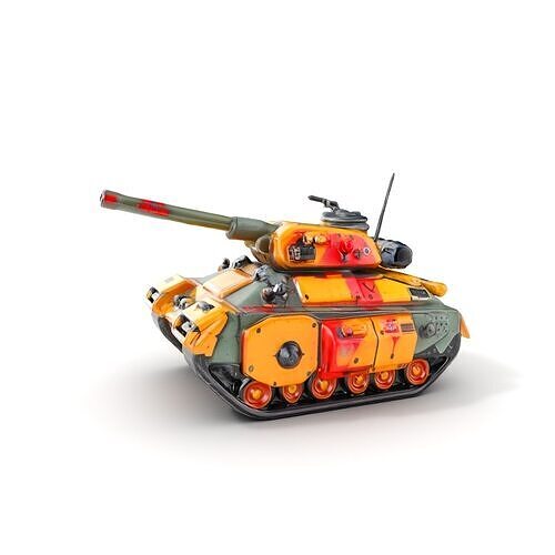 Armored Combat Battle Tank Model Pack Low-poly 3D model