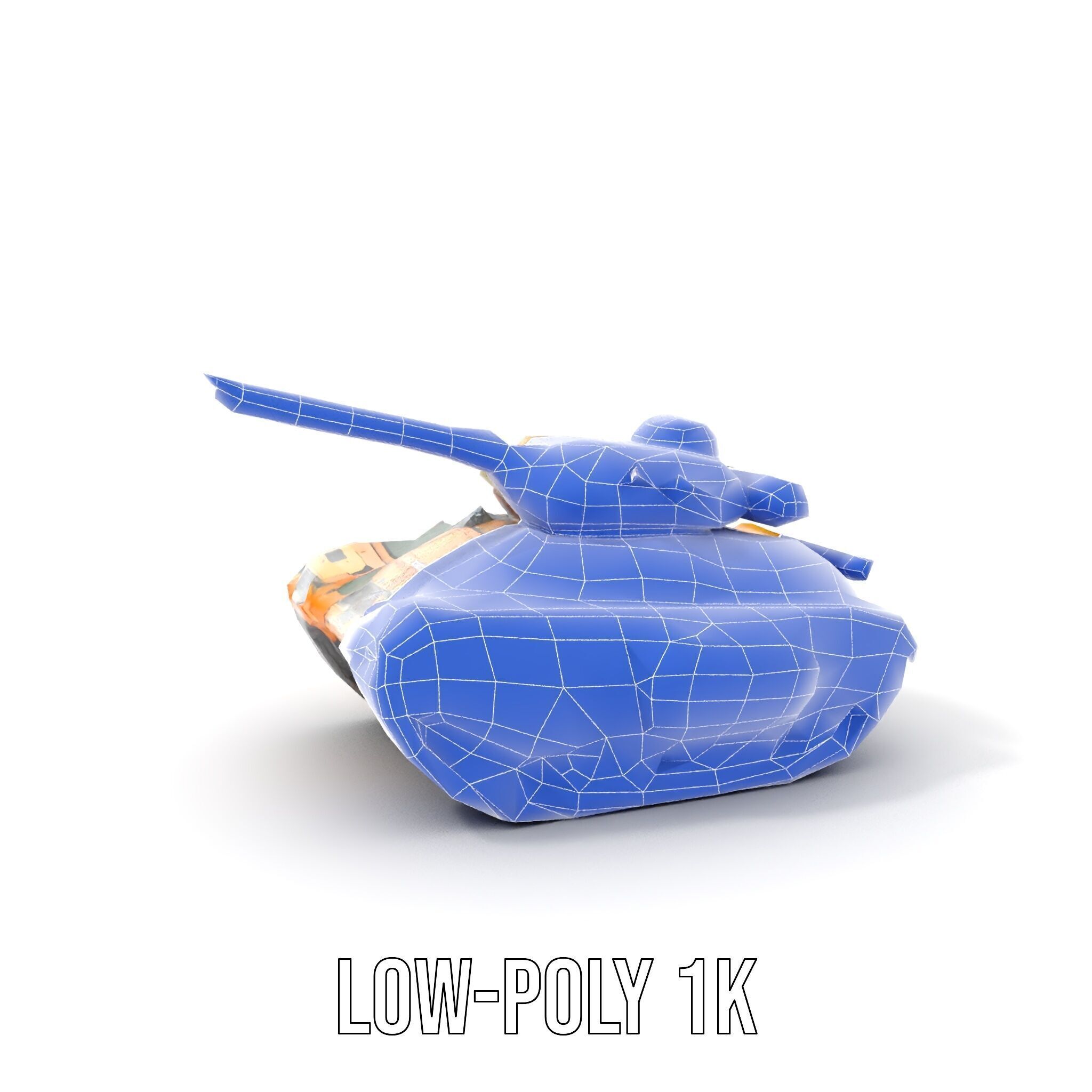 Armored Combat Battle Tank Model Pack Low-poly 3D model_14