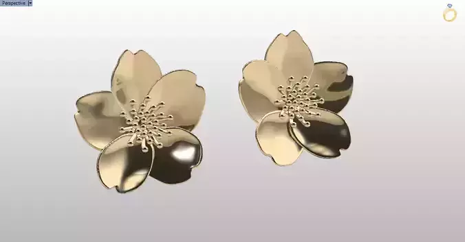 vintage flower earrings 