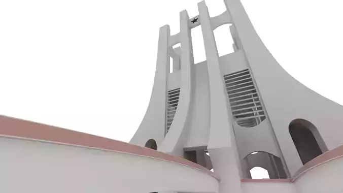 Kwame Nkrumah Mausoleum  3D Model