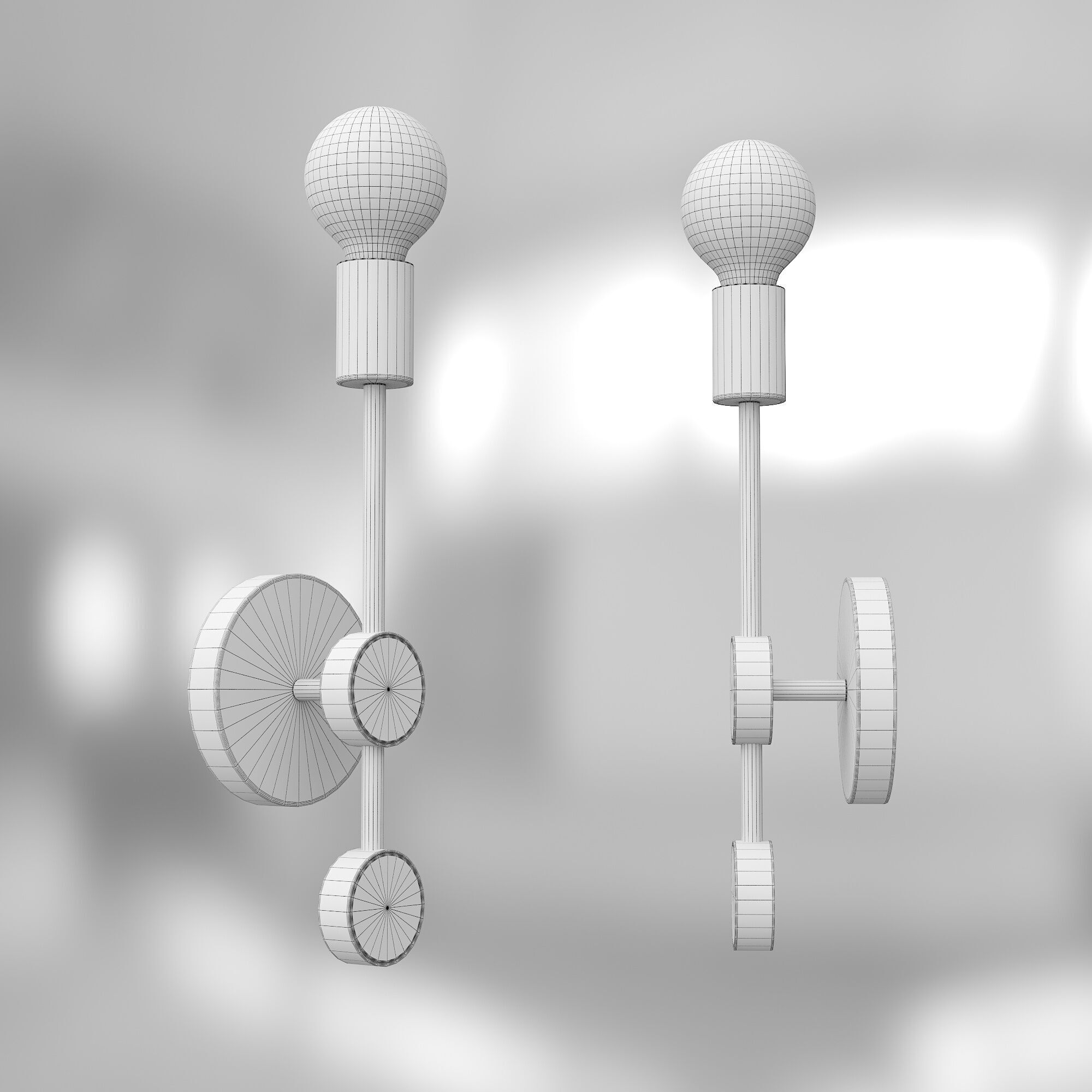 Ininora Wall Light 3D model_1