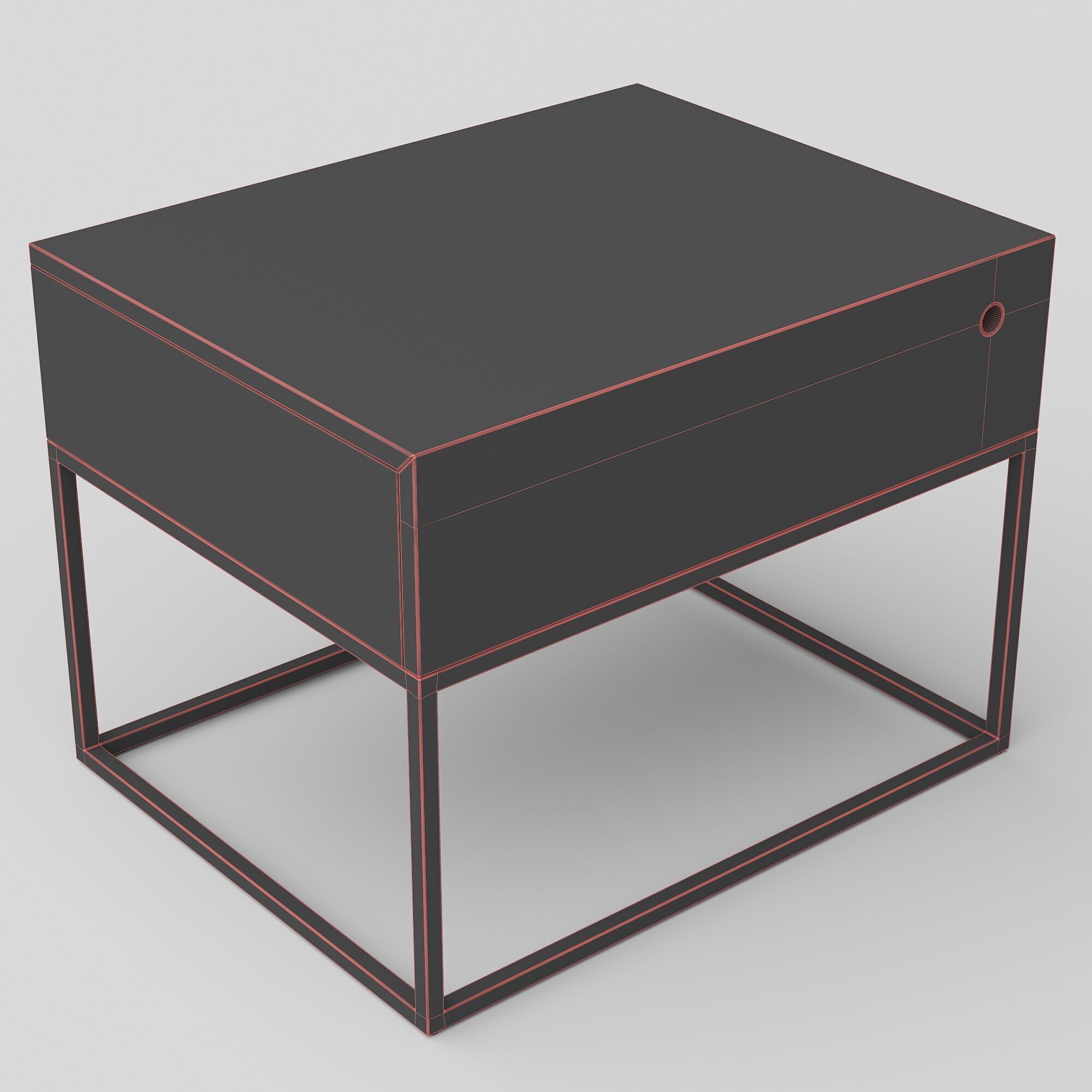 Indie Bedside Table 3D model_2