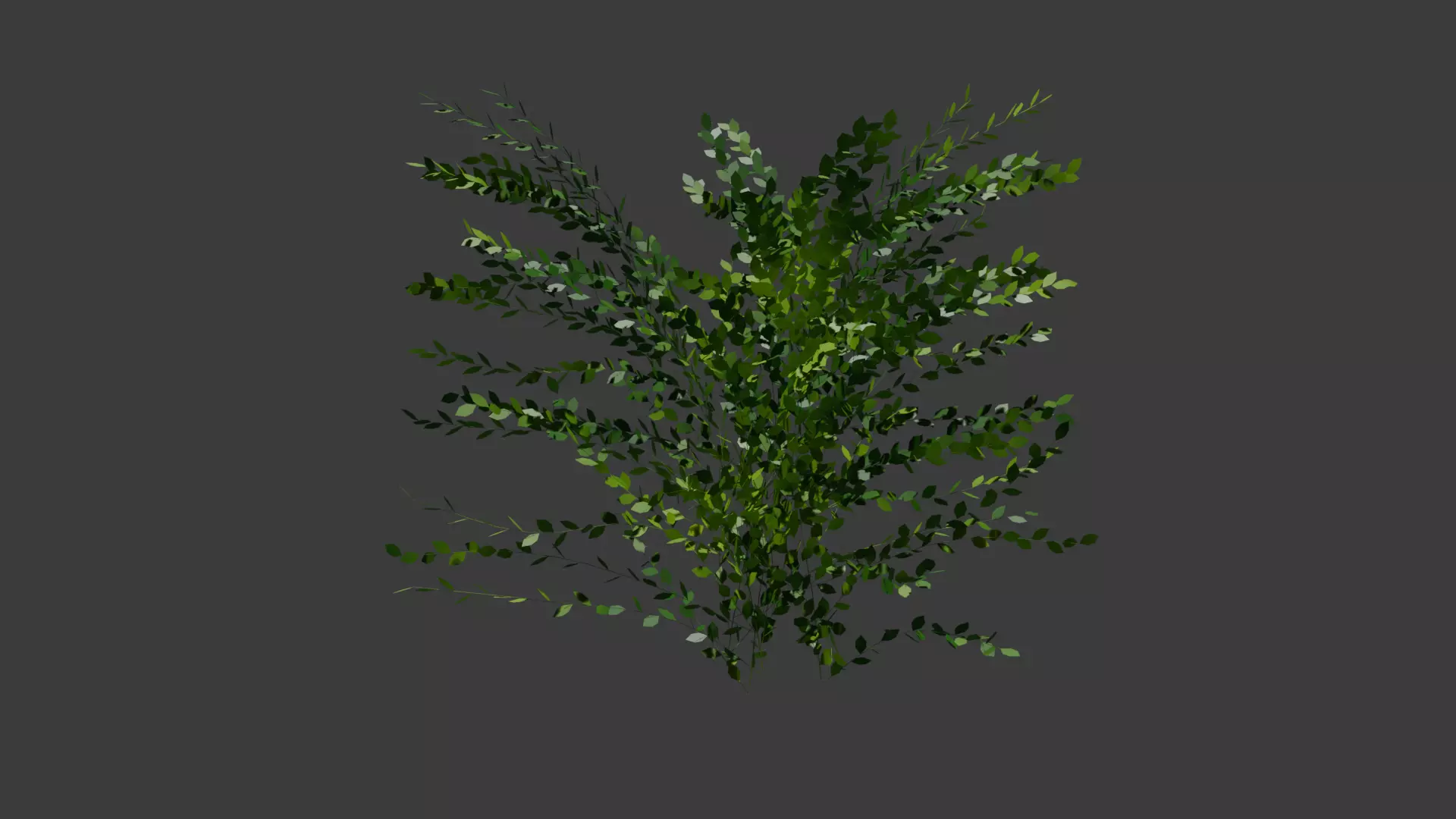 Stylized Tree set with variety of shapes 3D model_0