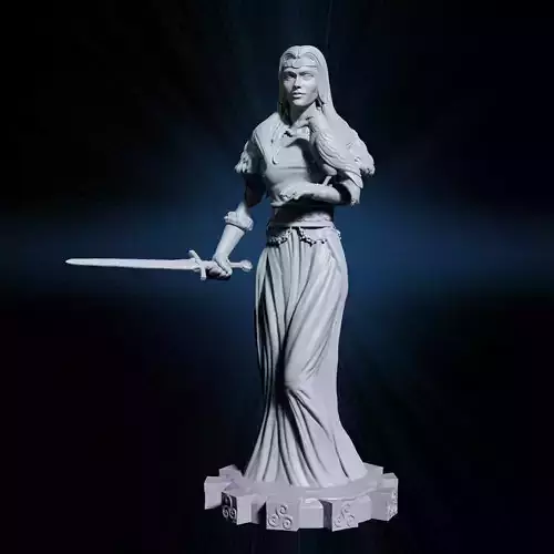 Morrigan Celtic Goddess 3D print model