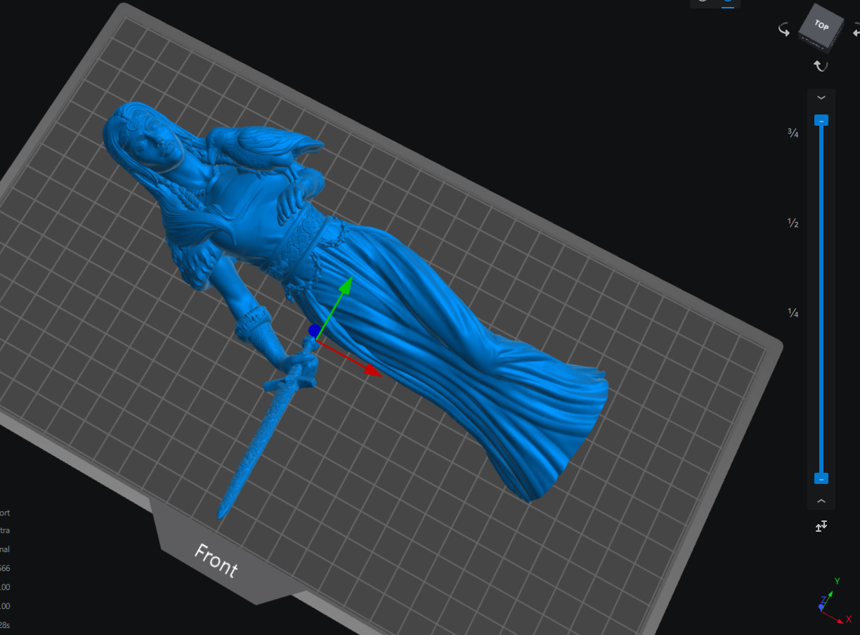 Morrigan Celtic Goddess 3D print model_8