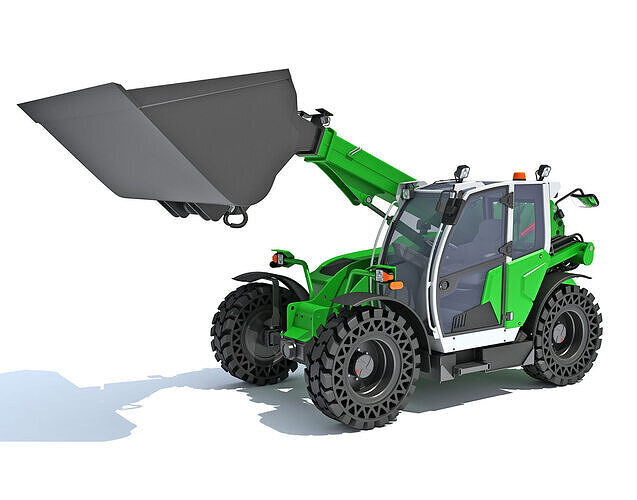 Telescopic Telehandler Forklift 3D model