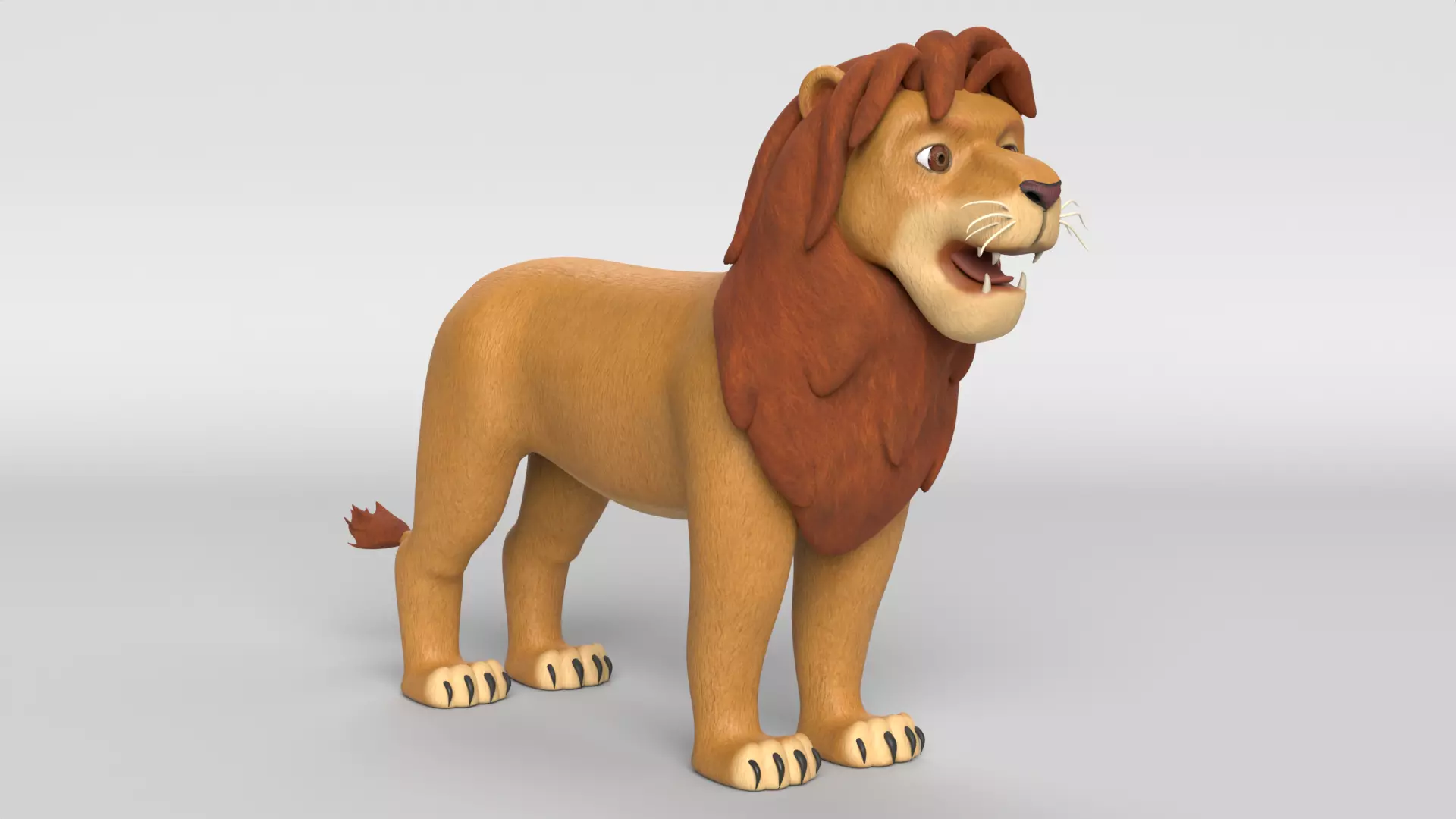Cartoon Lion 3D model
