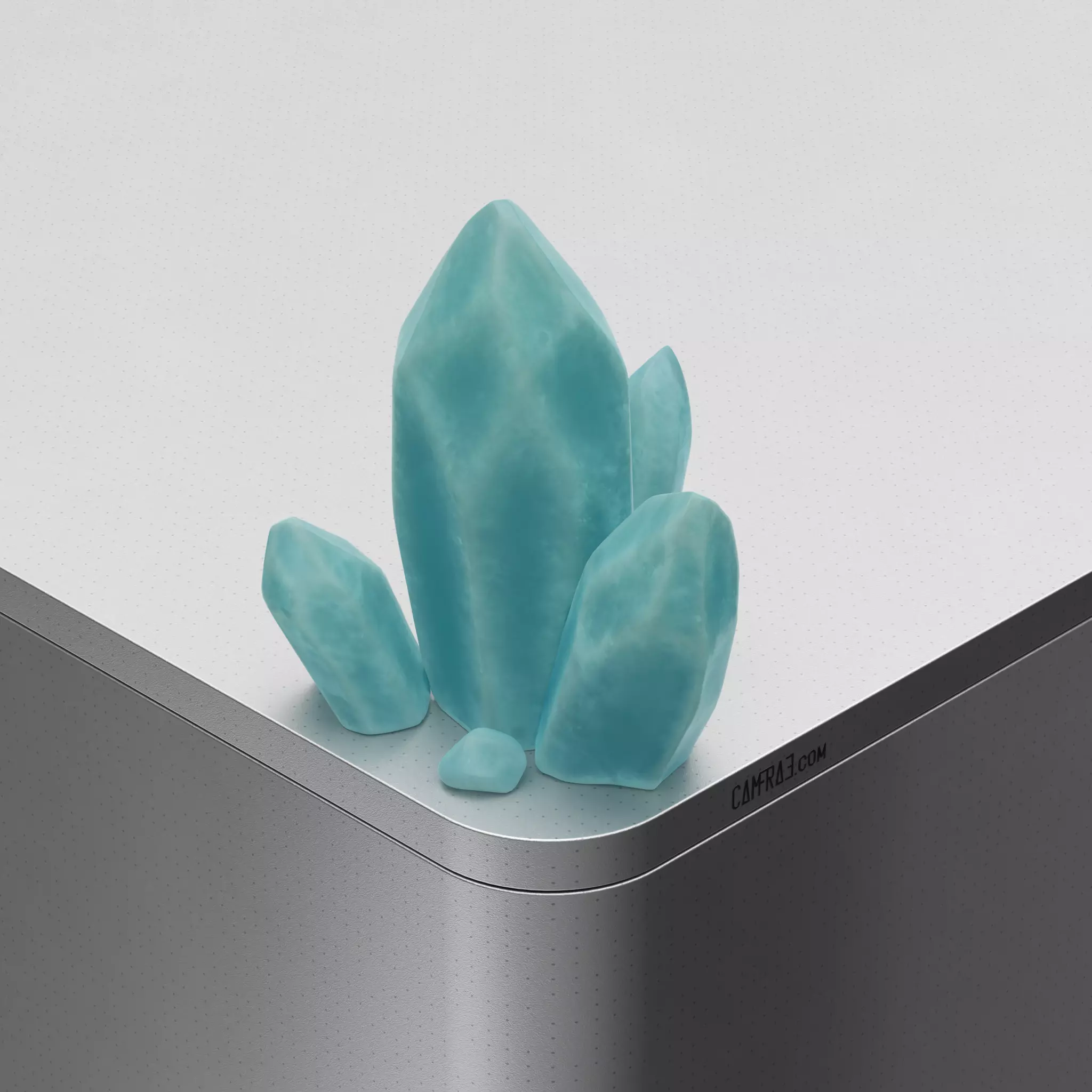 Ice Crystal Low-poly 3D model_0