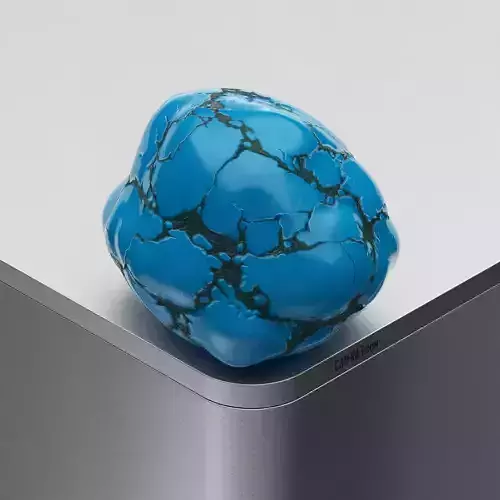 Turquoise Low-poly 3D model