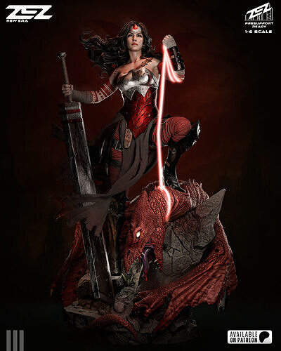 Wonder woman dc 3D print model