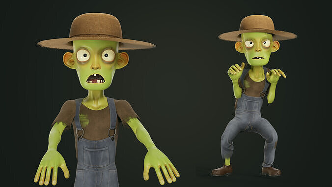 Zombie Low-poly 3D model