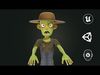 Zombie Low-poly 3D model_1