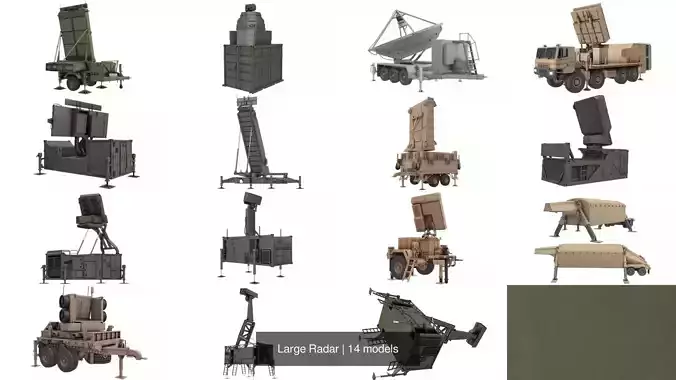 Large Radar 3D Model Collection