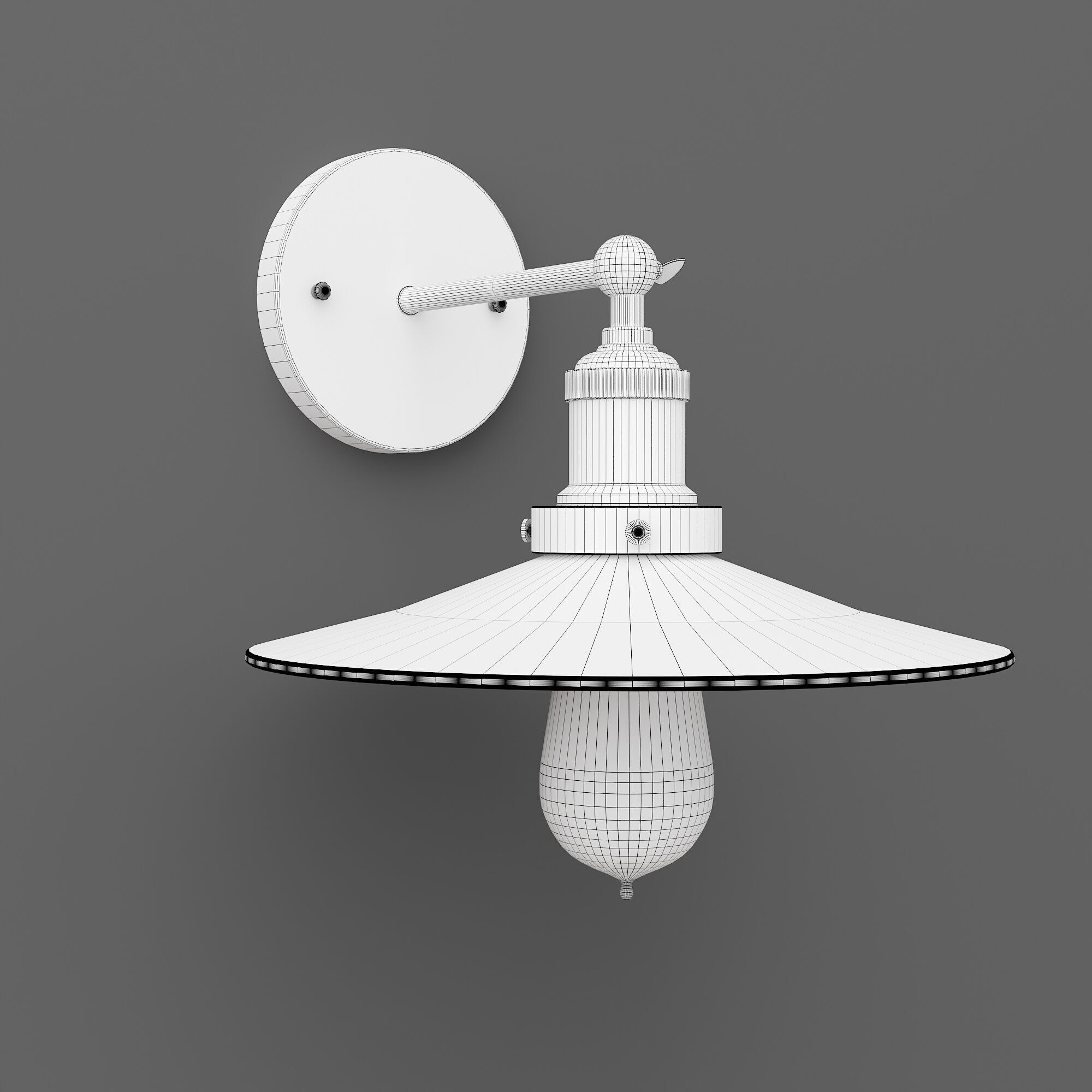 Corbin Wall Light 3D model_2