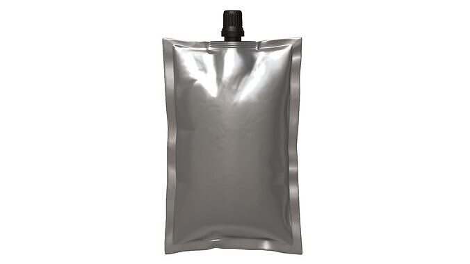 Spout pouch packaging 07 3D model