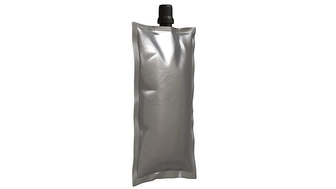 Spout pouch packaging 07 3D model 4