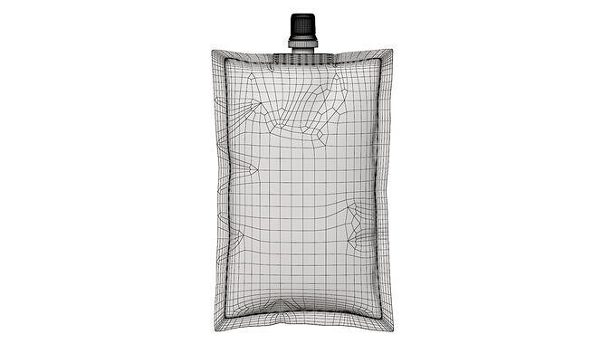 Spout pouch packaging 07 3D model 7