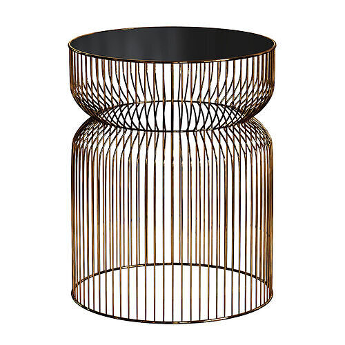 Table de bout moderne en metal Low-poly 3D model