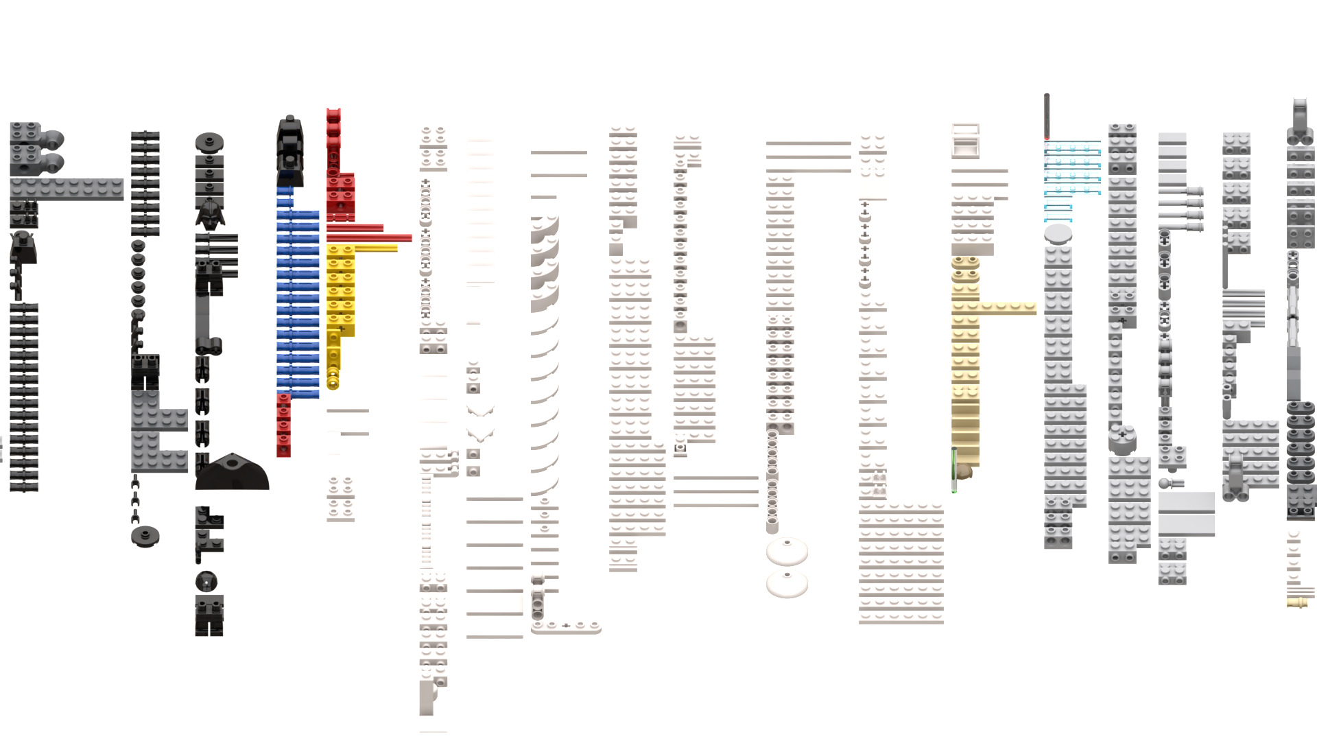 TwindBricks3D - 75302 Imperial-Shuttle 3D print model_1