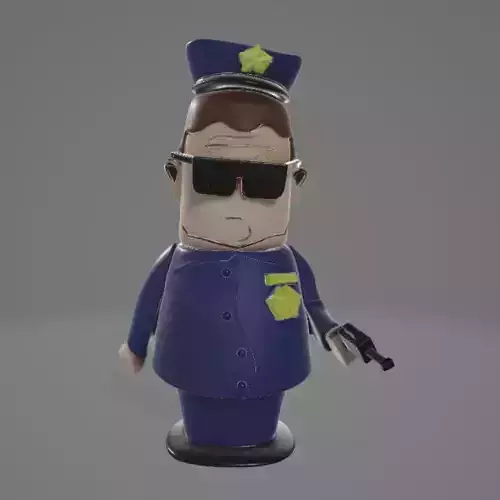 Officer Barbrady - South Park - Oficial Barbrady 3D model