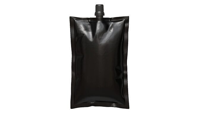 Spout pouch packaging 08 3D model